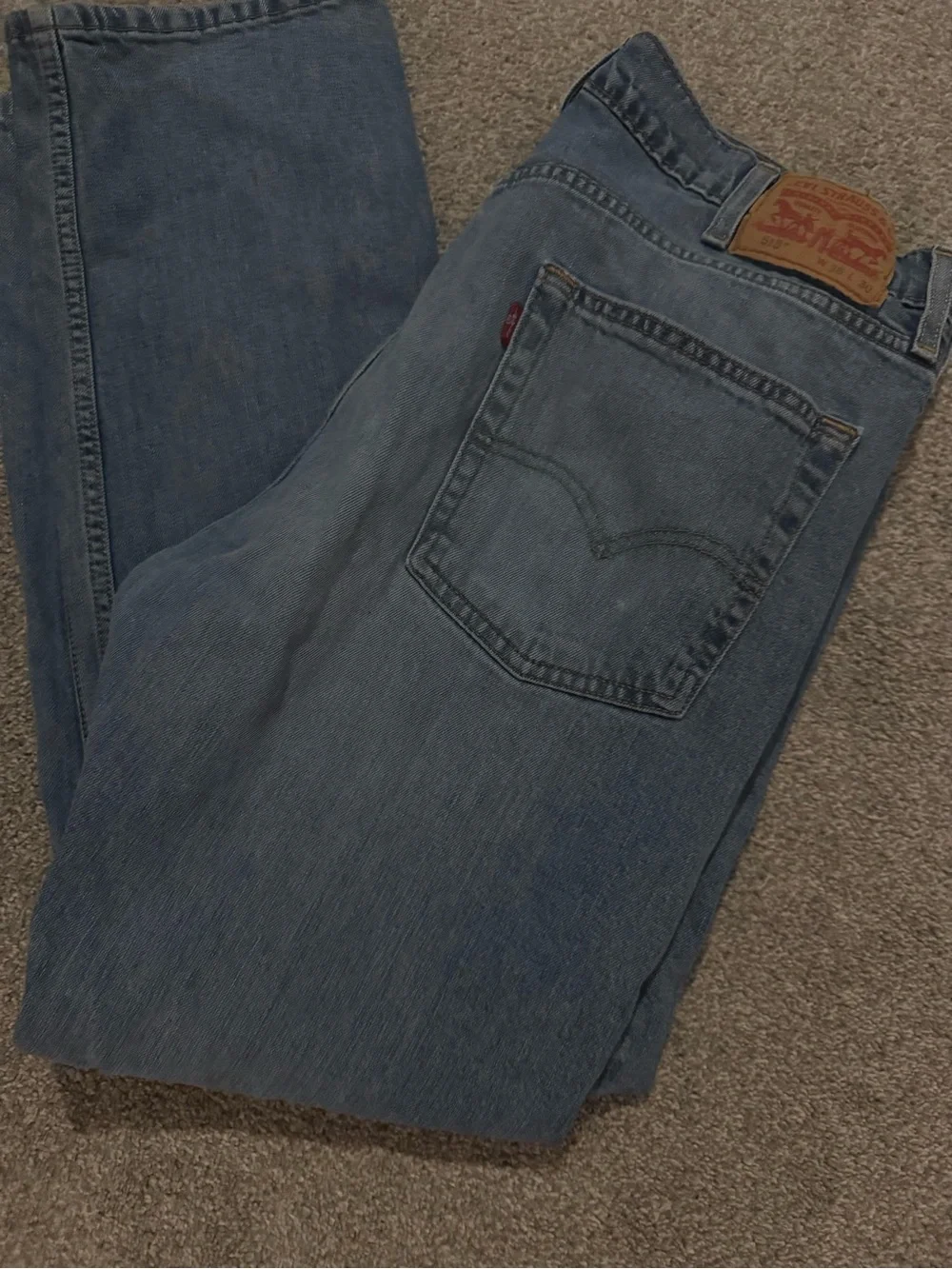 😎Levi's Men’s 513 Classic Blue Light Wash Denim Jeans | 38 x 30